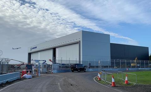 Boeing Gatwick hangar