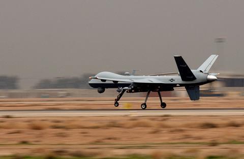 MQ-9A landing c USAF