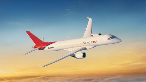 Mitsubishi Aircraft SpaceJet rendering