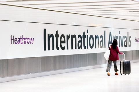 Heathrow international arrivals generic