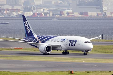 ANA's first 787 arrives at Tokyo in September 2011 