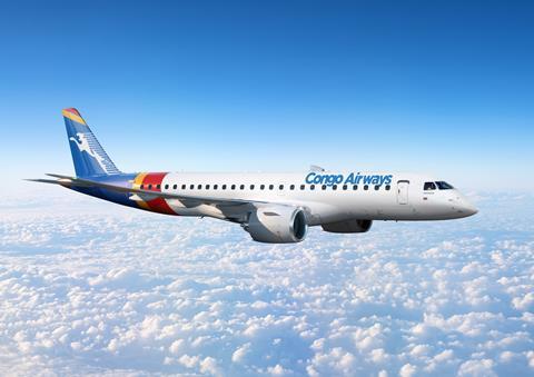 E190-E2-Congo-Airways-Embraer 052620