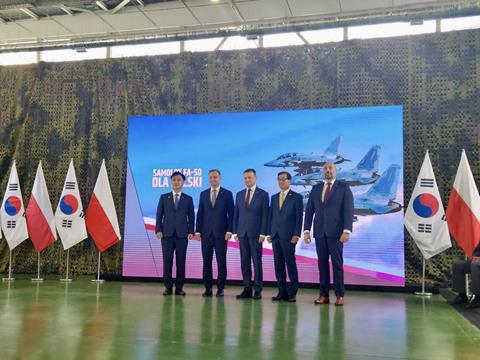 Polish Korean FA-50 signing