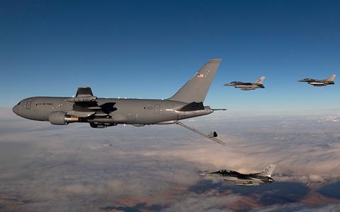 KC-46A with F-16