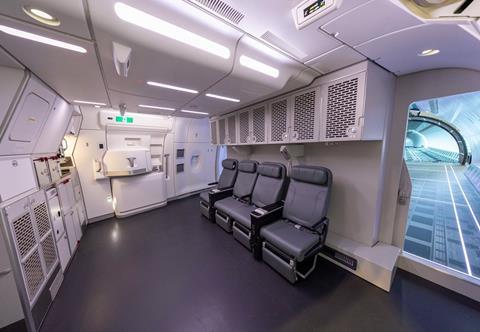 A350F mock-up courier area-c-Airbus