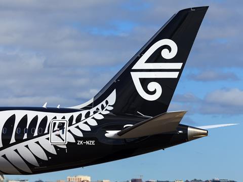Air New Zealand 787 tail