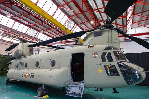 Spanish army last CH-47F