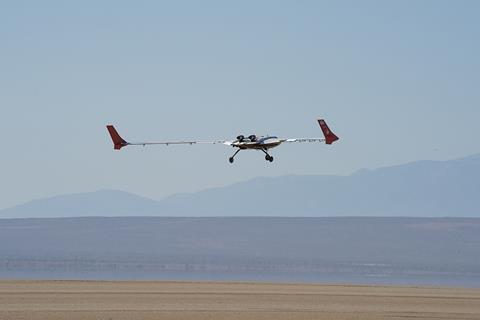 X-58B at Edwards AFB California c NASA