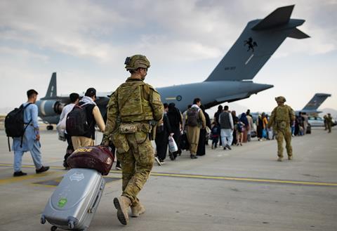 RAAF C-17 in Kabul