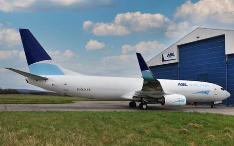 ASL Airlines Boeing 737-800BCF at ASL hangar Shannon Airport