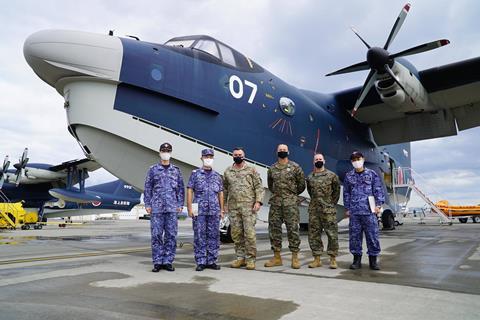 AFSOC meets with Japanese navy to talk about US-2 amphibious aircraft c USAF
