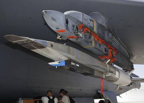 X-51A Waverider under the wing of a B-52 Stratofortress - 2 - USAF