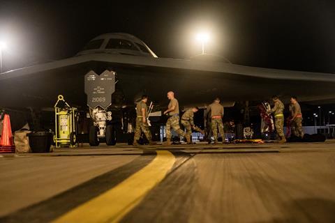 B-2 night landing at RAAF Amberley c USAF