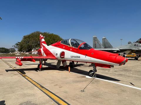 Hawk inage taken at Aero India Suryakiran