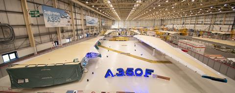 A350-1000F wing