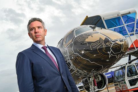 John Slattery, chief executive of Embraer Commercial Aviation, E195-E2