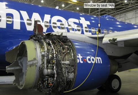 Southwest engine damage-c-NTSB