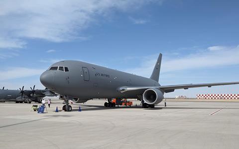 KC-46 at Dubai air show 2023