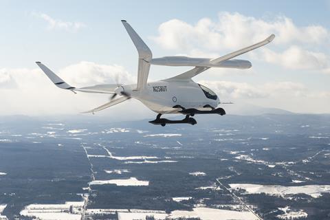 Beta Technologies' CX300 prototype electric aircraft
