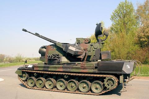 Gepard German anti air vehicle