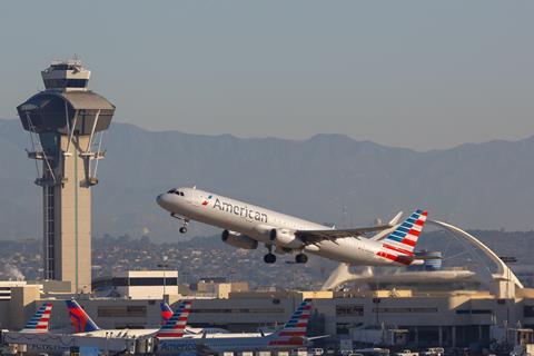American Airlines, Delta Air Lines, Los Angeles airport