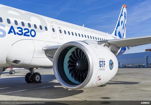 AC-First flight with engine PW1100G GTF Advantage