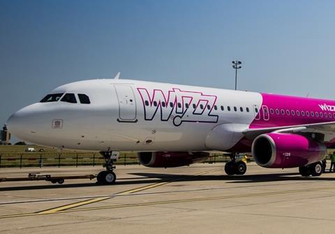 Wizz A320 close-up