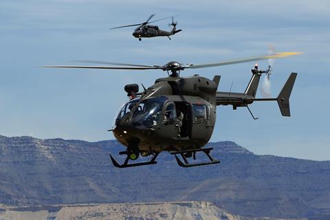 UH-72A Lakota with UH-60 Black Hawk