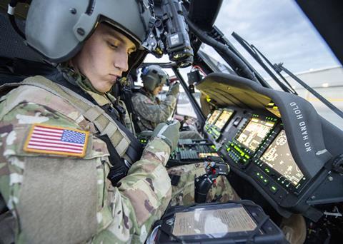 US Army testing UH-60V digital cockpit at Fort Lewis in Washington state