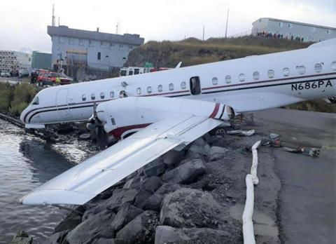 PenAir Saab 2000 overrun accident-c-NTSB