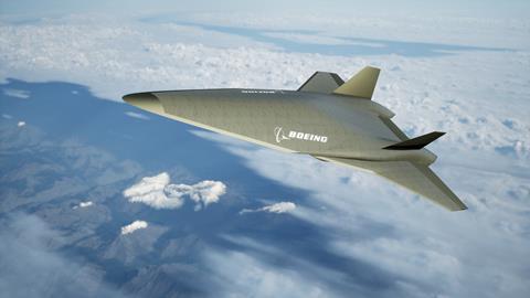 NASA released this image of a supersonic airliner concept