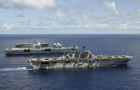 USS America HMS Queen Elizabeth