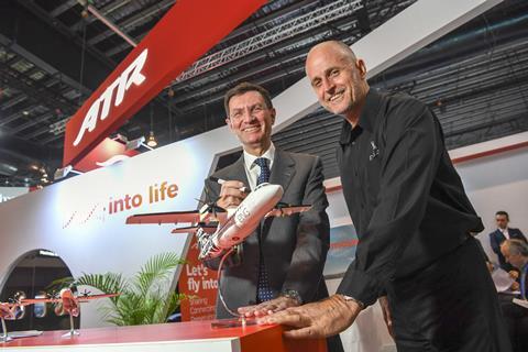 PNG unveiled as launch customer for STOL variant of ATR 42-600 - Stefano Bortoli, CEO Atr & Paul Abbot, CEO PNG Air