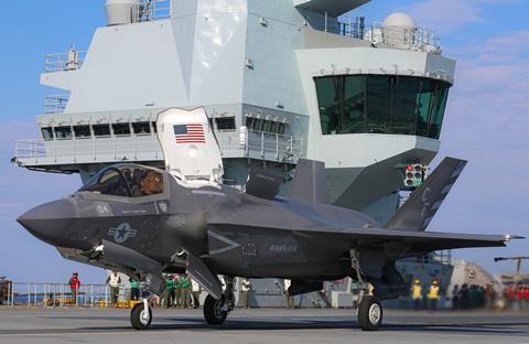 VMFA-211 F-35B HMS Queen Elizabeth