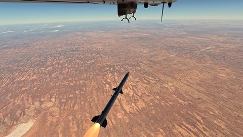 Ghost Bat MQ-28 Amraam boeing missile test 2