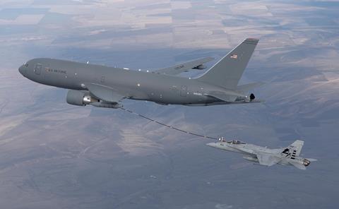 KC-46 with F/A-18