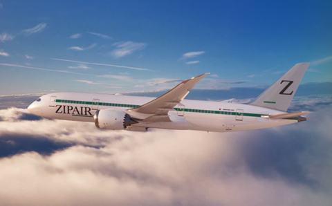 Zipair 787 rendering