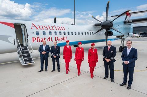 Austrian Airlines Dash 8 last flight