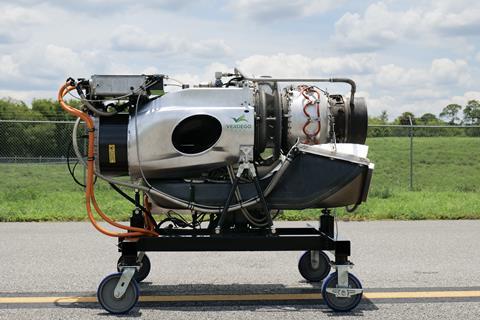 VH-4t engine on stand