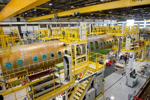 Embraer's E-Jet production facility in Sao Jose dos Campos, Brazil