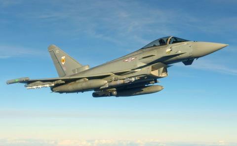 RAF Typhoon with Paveway IV