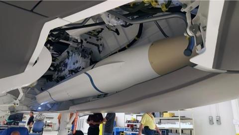 Northrop Grumman AARGM-ER fit check in F-35