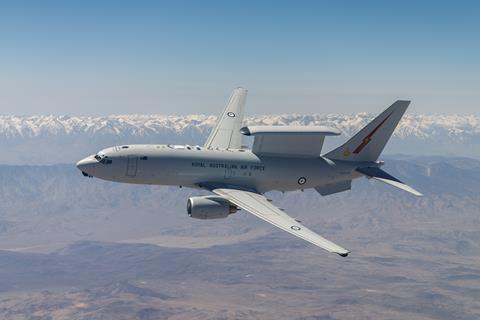 E-7 in flight