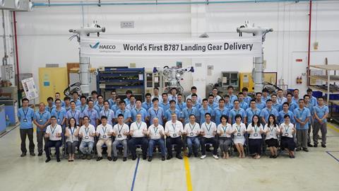 HAECO Landing Gear Services Completes Inaugural Boeing 787 Landing Gear Overhaul