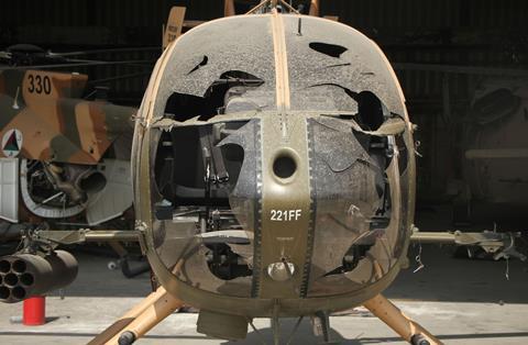 Damaged Afghan MD530