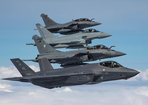 F-35 Typhoon Rafales