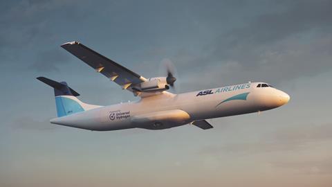 Hydrogen-powered ASL Aviation ATR concept rendering