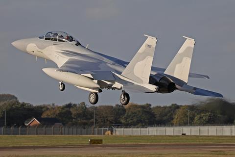 Qatar F-15QA at RAF Mildenhall