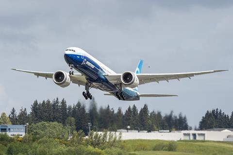 777X test ac #2 first flight 043020