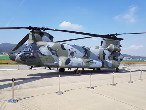 Korean Army Chinook